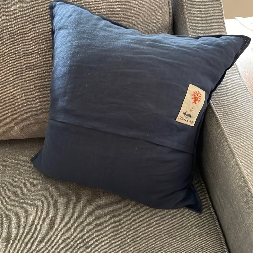 Coral and Tusk Pillow